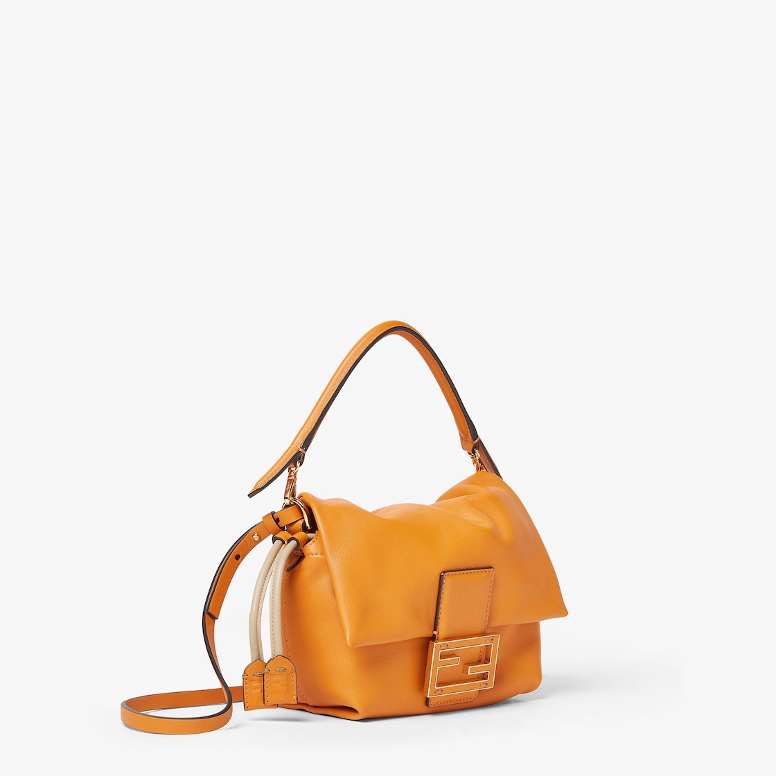 FENDI Mamma Baguette Small Dark orange nappa leather mini-bag - Image 4